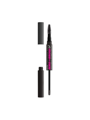 NYX Professional Makeup Zero to Brow Longwear Brow Gel - Black (ZTBG08)