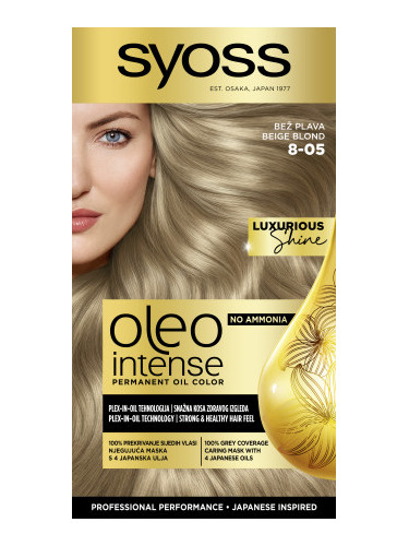 Syoss боя за коса - Oleo Intense Permanent Oil Color - 8-05 Beige Bliond