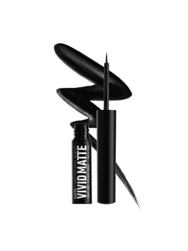 NYX Professional Makeup Vivid Matte Black Liquid Liner - Black