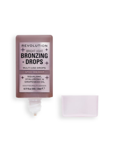 Revolution Bright Light Bronzing Drops Deep Bronze - Spice