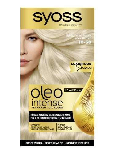 Syoss боя за коса - Oleo Intense Permanent Oil Color - 10-50 Ashy Blond