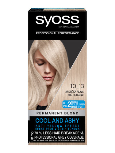 Syoss боя за коса - Permanent Coloration - 10_13 Artic Blond