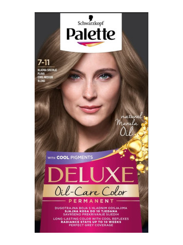 Schwarzkopf Palette боя за коса - Deluxe - 7-11 Cool Medium Blond