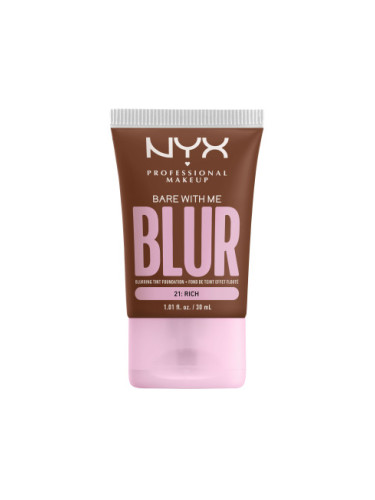 NYX Professional Makeup Bare With Me Blur Tint Foundation - Rich (BWMBT21)