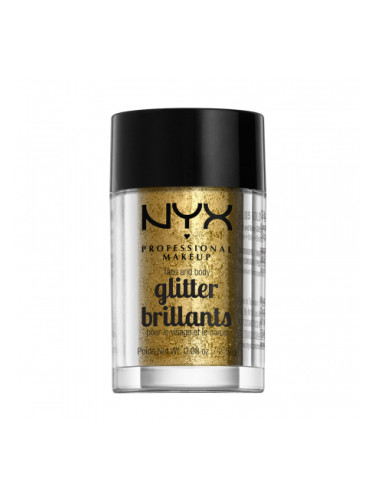 NYX Professional Makeup блясък за лице и тяло - Face & Body Glitter – Gold (GLI05)