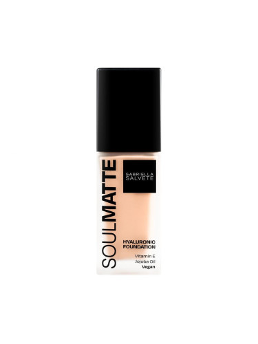 Gabriella Salvete Soulmatte Hyaluronic Foundation Фон дьо тен за жени 30 ml Нюанс 03C Beige Cold