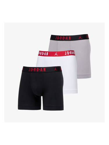 Боксерки Jordan Flight Cotton Core 3-Pack Boxer Brief Black/ White S