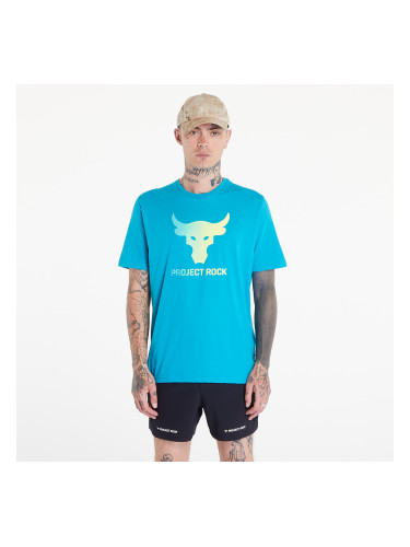 Тениска Under Armour Project Rock Payoff Graphic Short Sleeve Tee Circuit Teal/ Radial Turquoise/ High-Vis Yellow L