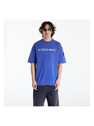 Тениска A-COLD-WALL* Overdye Logo T-Shirt Volt Blue S