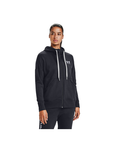 Суитшърт Under Armour W Rival Fleece Full-Zip Hoodie Black/ White M