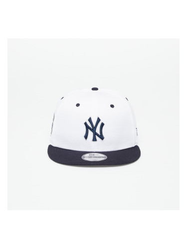 New Era New York Yankees White Crown Patch 9Fifty Snapback Cap Optic White/ Navy S-M