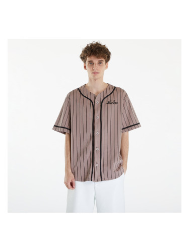 Тениска New Era Pinstripe Jersey Ash Brown/ Black L