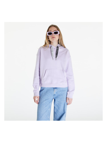 Суитшърт Tommy Jeans Boxy Logo Drawcord Hoodie Lavender Flower L