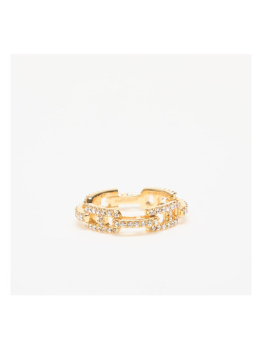 Ambush Pave A Chain Ring Gold/ No Color XL