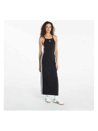 adidas 3 Stripe Dress Maxi Black L