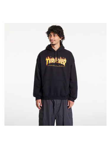 Суитшърт Thrasher Flame Logo Hood Black L