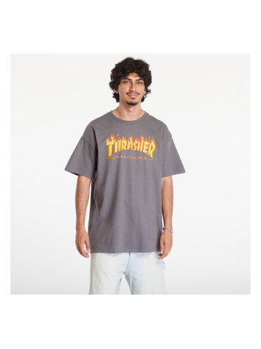 Тениска Thrasher Flame Logo T-Shirt Charcoal Gray M