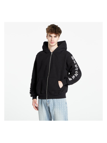 Суитшърт PLEASURES Oe Zip Up Hooded Sweatshirt Black S