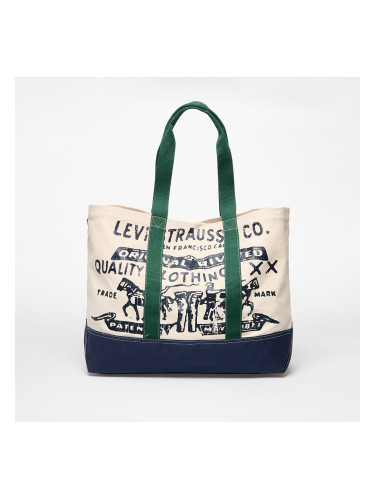 Чанта Levi's® Women's Two Horse Tote Ecru/ Multi Colour Universal