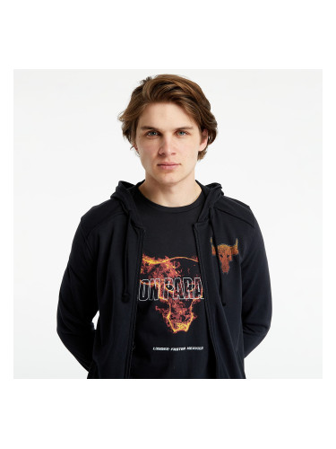 Суитшърт Under Armour Project Rock Terry FZ Hoodie Black/ Rogue Orange M