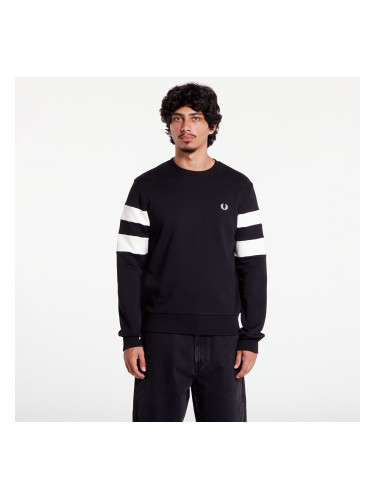 Суитшърт FRED PERRY Tipped Sleeve Sweatshirt Black L