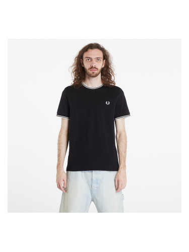 Тениска FRED PERRY Twin Tipped T-Shirt Black L