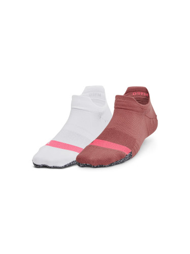 Under Armour Breathe 2 No Show Tab 2-Pack Red Universal