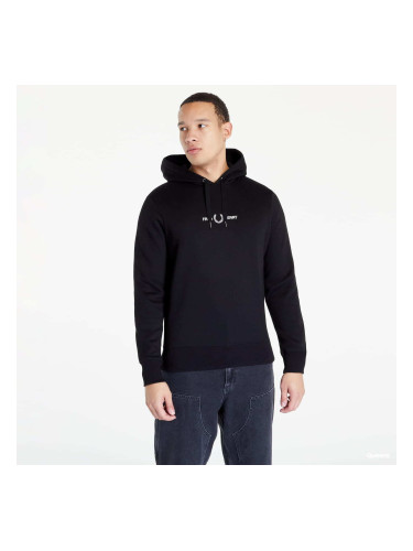 Суитшърт FRED PERRY Embroidered Hooded Sweatshirt Black L