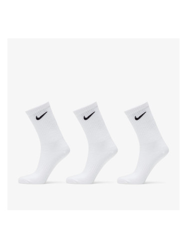 Nike Everyday Lightweight Training Crew Socks 3-Pack White/ Black L