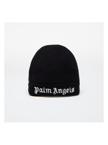 Palm Angels Kids Logo Knit Beanie Black/ White I