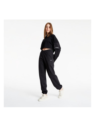Панталони NikeLab Women's Fleece Pants Black/ White XL