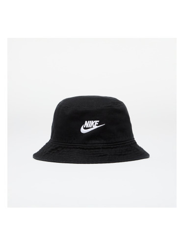 Nike Apex Futura Washed Bucket Hat Black/ White L