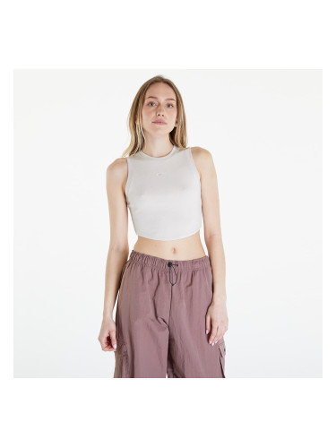 Nike Sportswear Essentials Women's Ribbed Cropped Tank Lt Orewood Brn/ Sail L