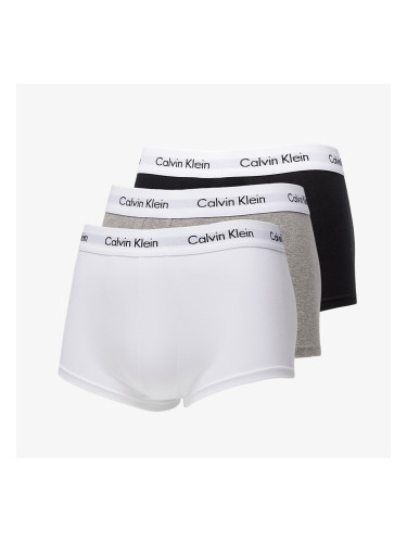 Calvin Klein Low Rise Trunks 3 Pack Black/ White/ Grey L