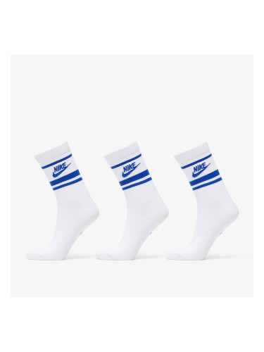 Чорапи Nike Sportwear Everyday Essential Crew Socks 3-Pack White/ Game Royal L