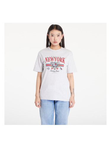 Тениска Tommy Jeans Prep Explorer Relaxed Fit T-Shirt Silver Grey Heather XS