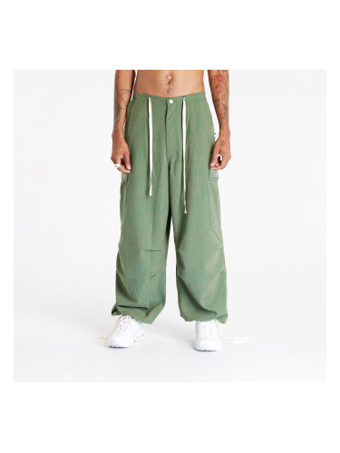 Панталони PLEASURES Visitor Wide Fit Cargo Pants Green 34