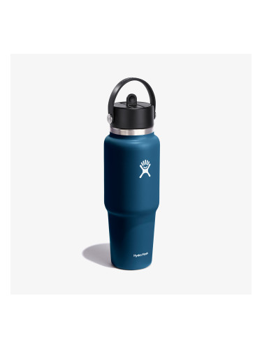 Hydro Flask 1000 ml Wide Flex Straw Travel Bottle Indigo Universal