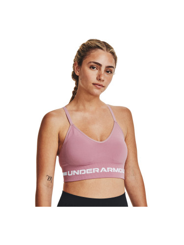 Under Armour Seamless Low Long Bra Pink XL