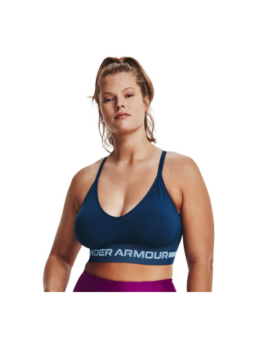 Under Armour Seamless Low Long Bra Blue S