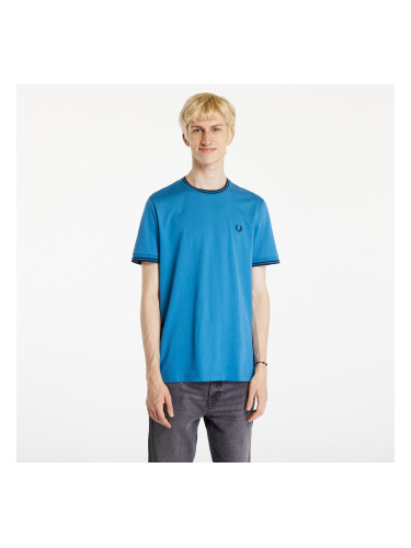 Тениска FRED PERRY Twin Tipped T-Shirt Ocean/ Navy M