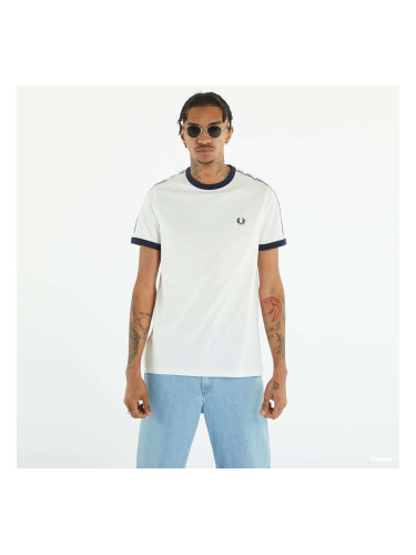 Тениска FRED PERRY Taped Ringer T-shirt Snow White L
