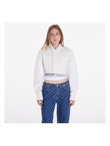 Bomber Nike Sportswear Destroyer Women's Cropped Canvas Jacket Phantom/ Summit White/ Summit White M