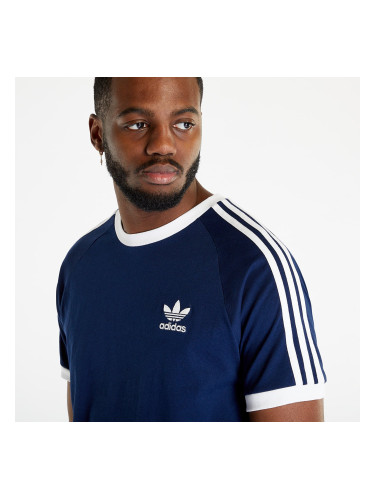 Тениска adidas 3-Stripes Short Sleeve Tee Night Indigo S