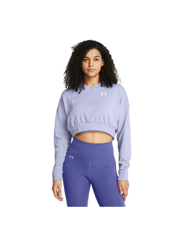 Тениска Under Armour Rival Terry OS Crop Crw Purple L