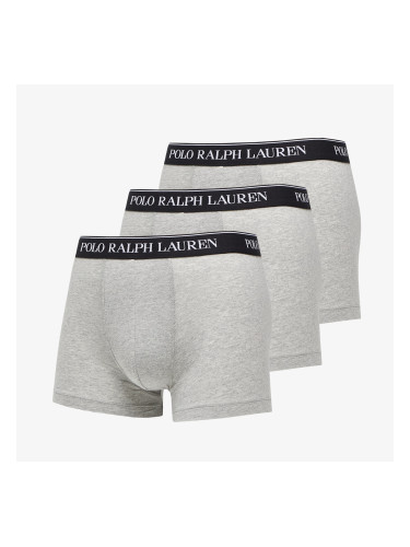 Боксерки Ralph Lauren Stretch Cotton Classic Trunks 3-Pack Grey S