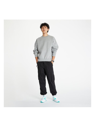 Суитшърт Nike Nrg SoloSwoosh Crew Fleece Dk Grey Heather/ White L