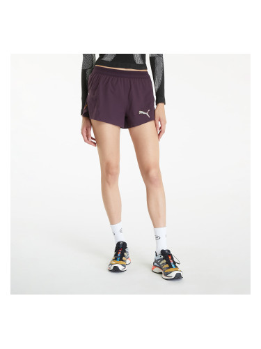 Къси панталони PUMA Run Ultraweave Velocity 3" W Running Shorts Midnight Plum XS