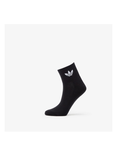 Чорапи adidas Mid Ankle 3-Pack Sock Black 40-42