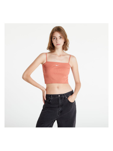 Топ Nike NSW Essential Ribbed Crop Top Madder Root/ White M